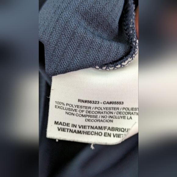 Nike Golf Dri-Fit navy textured performance polo Medium - Picture 4 of 5